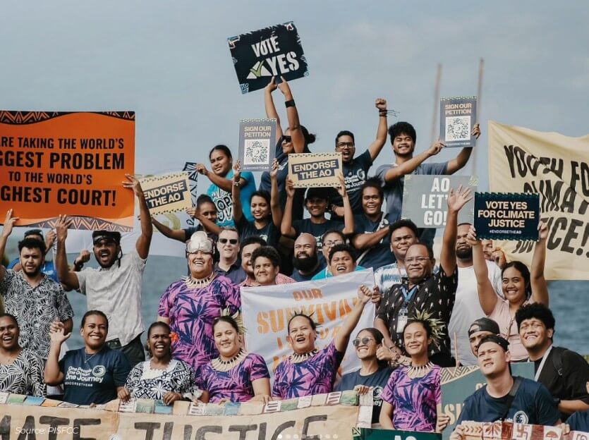 USP students at climate rally